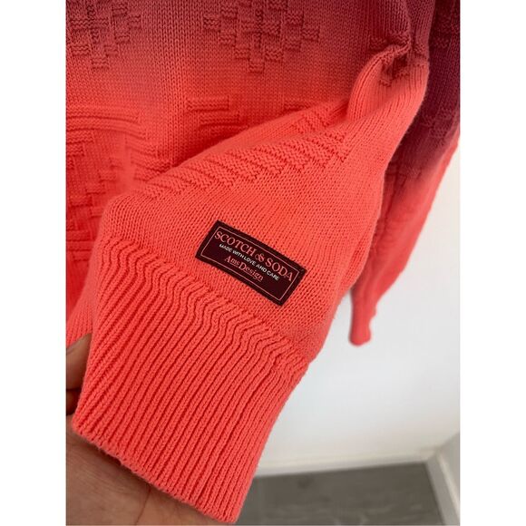 SCOTCH & SODA Dip-Dyed Jacquard Sweater Size Small - Picture 4 of 6